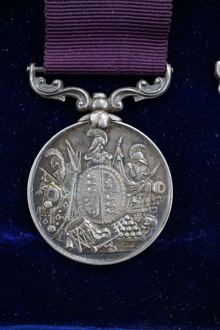 A Crimea VR medal group, comprising three medals to M. Lepper 1st Battalion, 10th foot